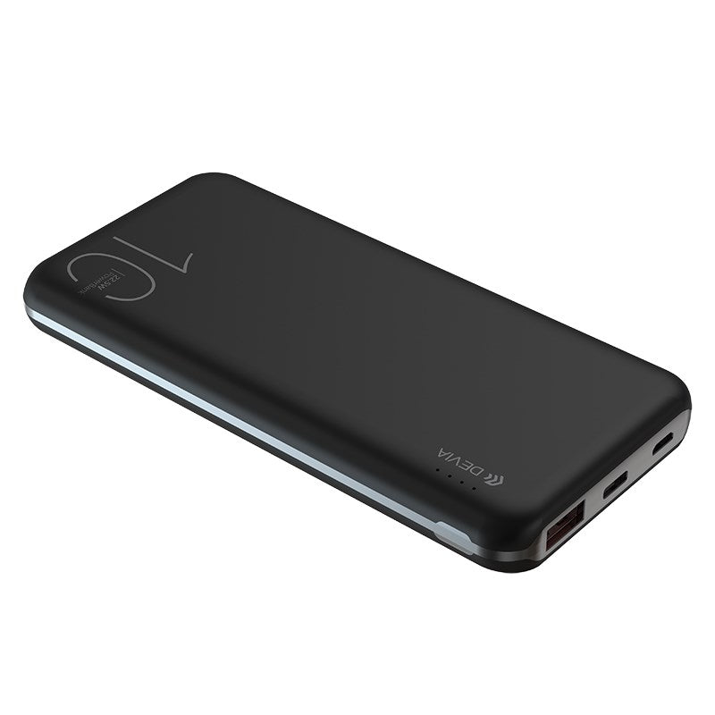 Devia - 10,000mAh 22.5W PD & QC3.0 LED Indicator Powerbank - Black