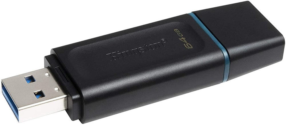 Kingston - DataTraveller Exodia USB 3.2 Flash Drive with Protective Cap & Keyring - 64GB