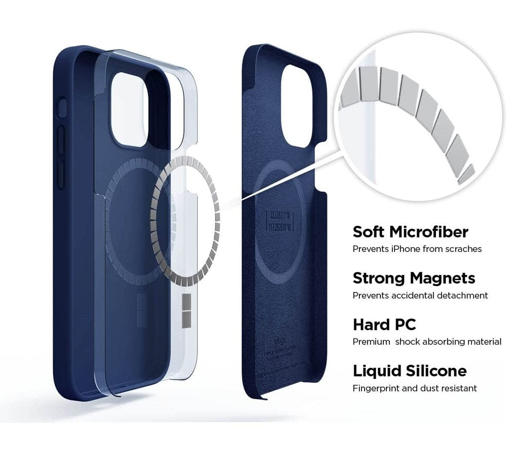 Xquisite Silicone MagSafe for iPhone 14 Pro - Blue
