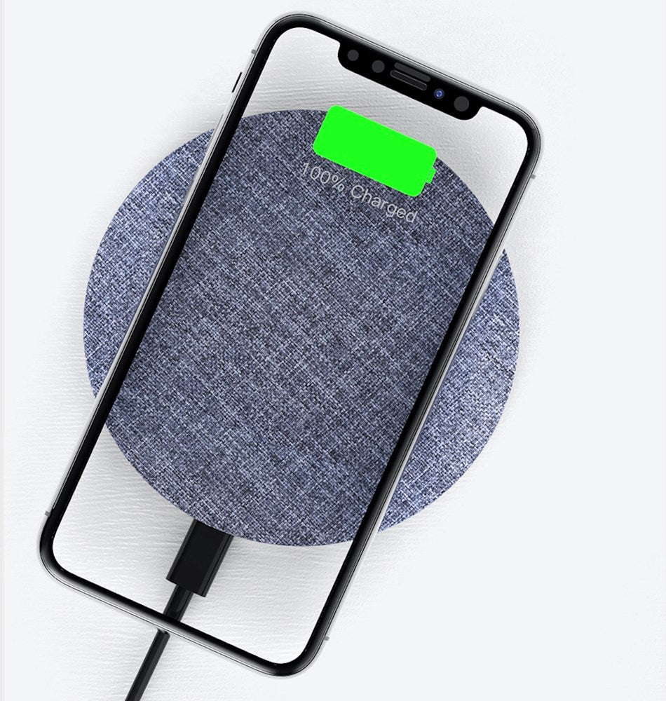 Devia - 15W Slim Wireless Charging Pad - Grey