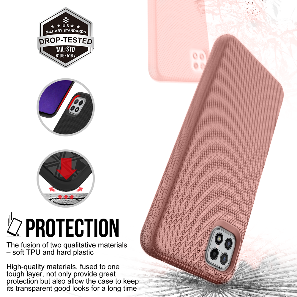 Xquisite ProGrip for Galaxy A22 - Rose Gold