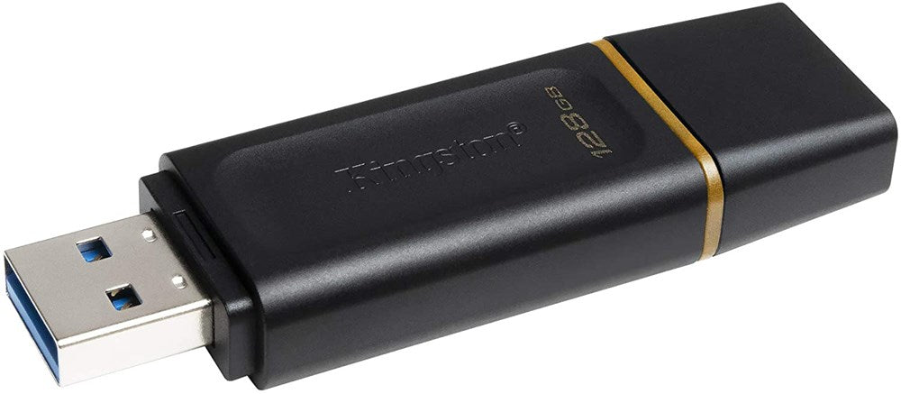 Kingston - DataTraveller Exodia USB 3.2 Flash Drive with Protective Cap & Keyring - 128GB