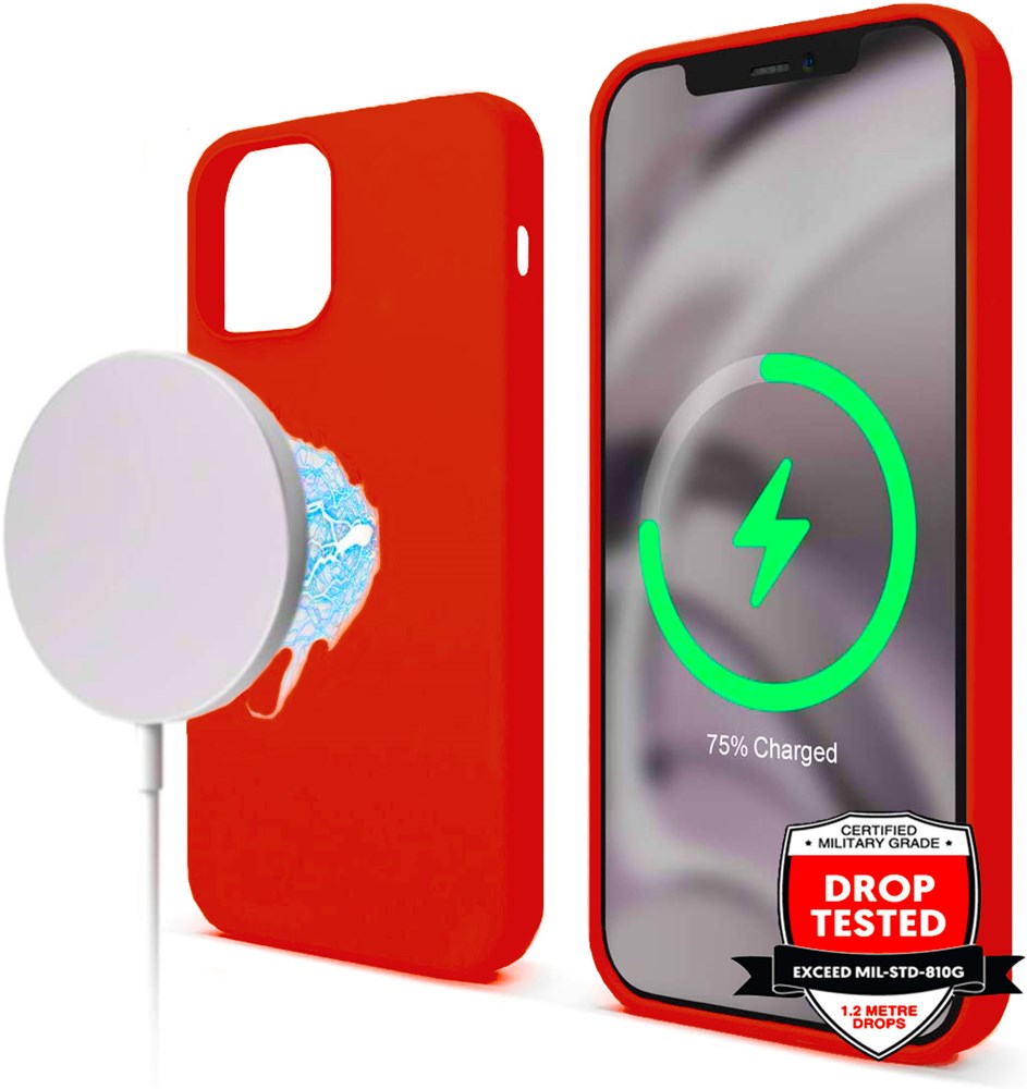 Xquisite Silicone MagSafe for iPhone 14 Plus - Red