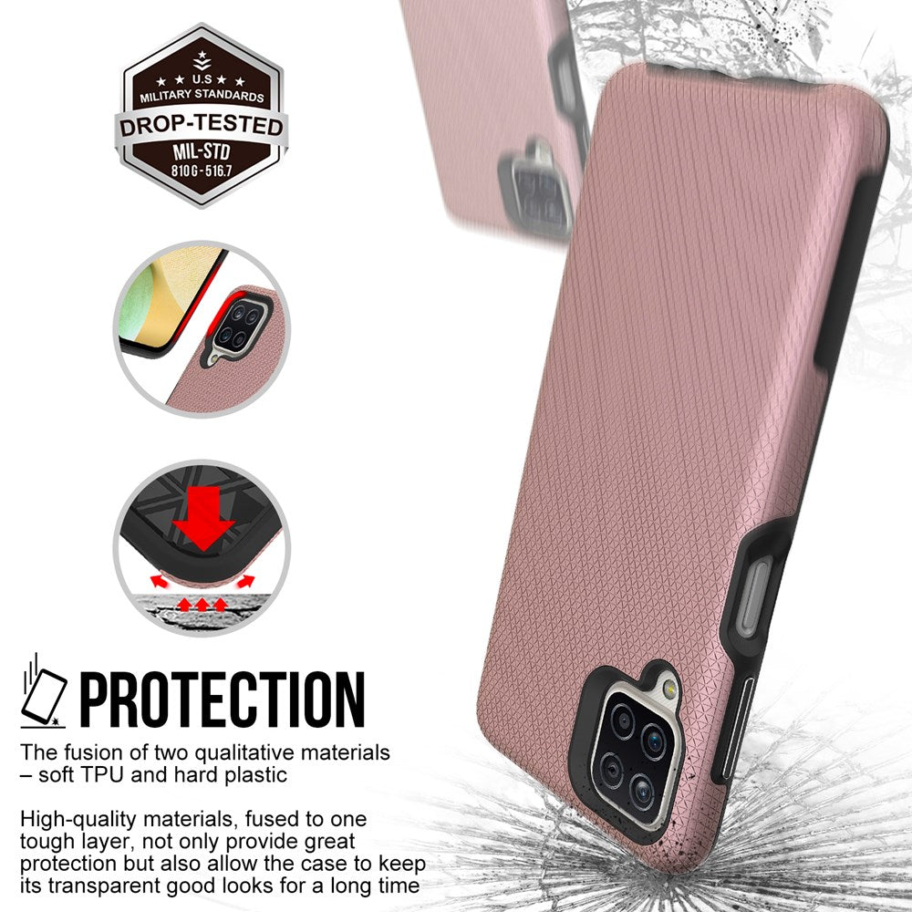 Xquisite ProGrip for Galaxy A12 - Rose Gold
