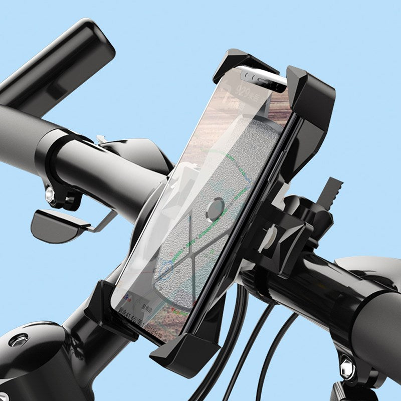 Devia - Universal Motorcycle, Bike & E-Scooter Mount Holder - Black