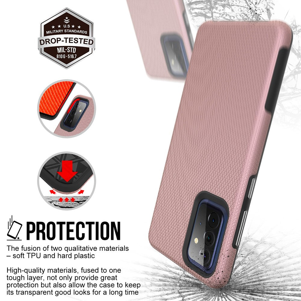 Xquisite ProGrip for Galaxy A72 - Rose Gold