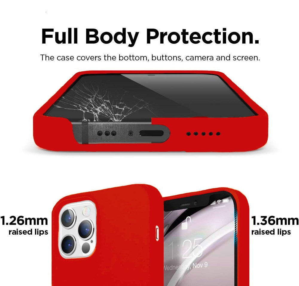 Xquisite Silicone MagSafe for iPhone 14 Pro Max - Red
