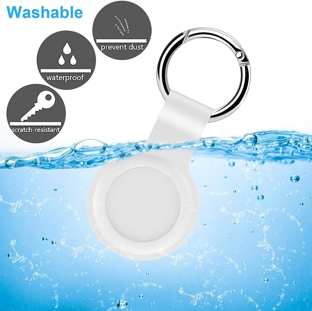 Apple AirTag Keyring Silicone White