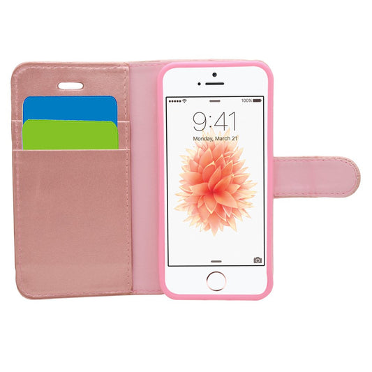 TechProtect Wallet for iPhone 5/5S/SE - Rose Gold