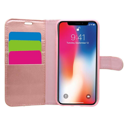 TechProtect Wallet for iPhone XR - Rose Gold