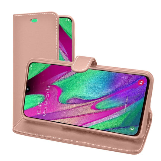 TechProtect Wallet for Galaxy A42 - Rose Gold