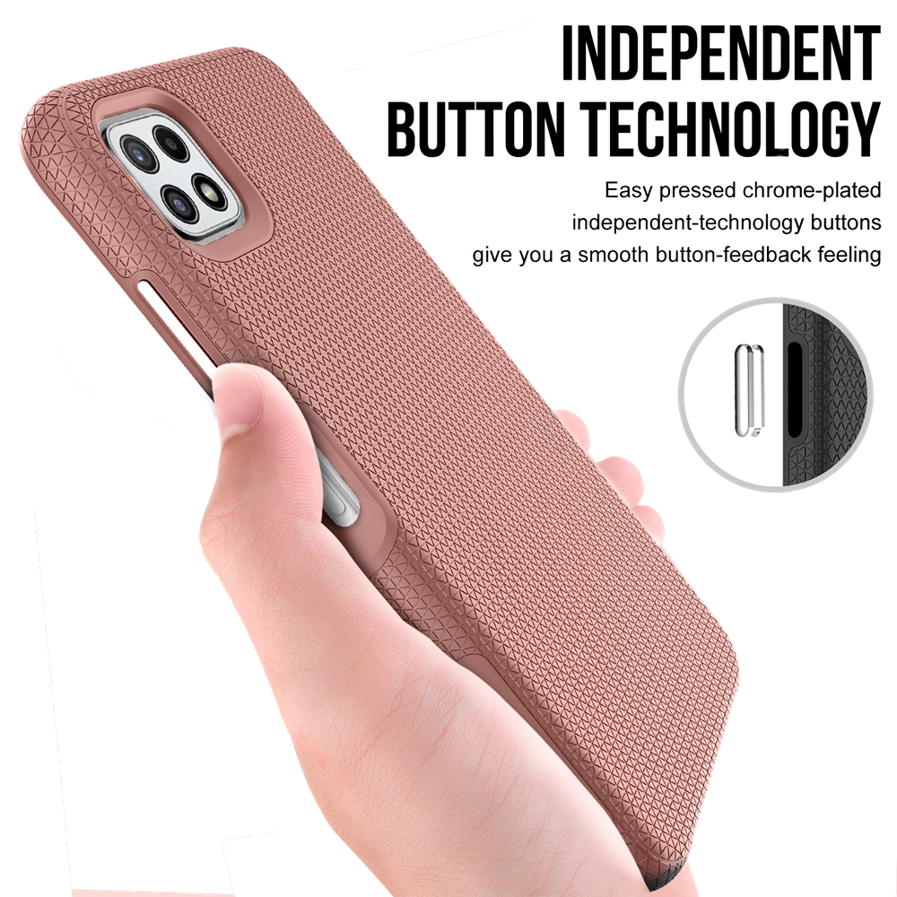Xquisite ProGrip for Galaxy A22 - Rose Gold