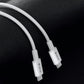 Devia - 1m (60W) Power Delivery - Type C to Type C Cable - White