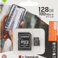 Kingston - Canvas Select Plus - MicroSD Class 10 Memory Card & SD Adapter - 128GB