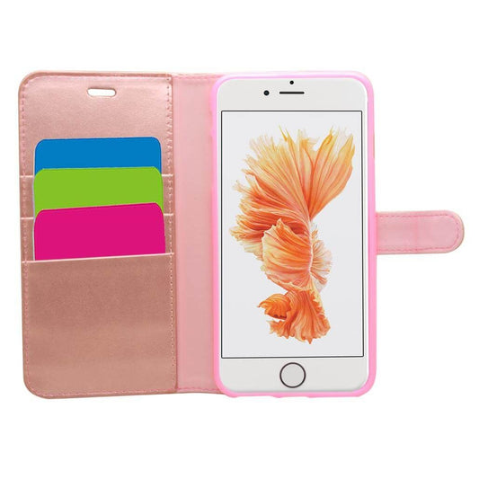 TechProtect Wallet for iPhone 6/6S/7/8 Plus - Rose Gold